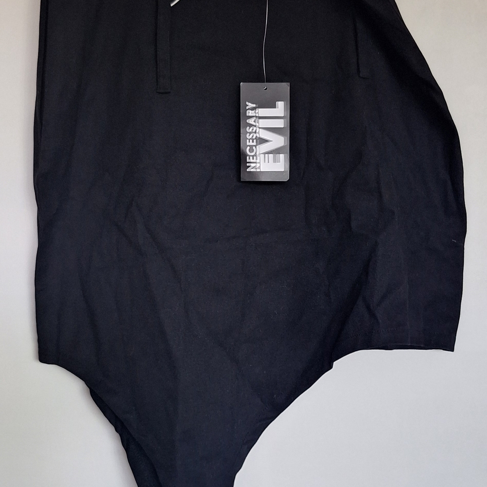 Necessary Evil Black Asymmetrical Skirt NWT Size L